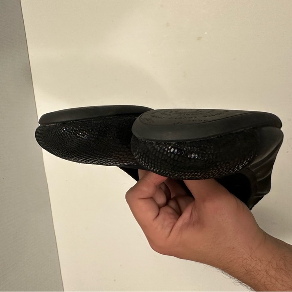 Revere Nairobi Orthotic Ballet Flat | Built-in Arc Support - Black Lizard Sz 40 - Picture 10 of 13